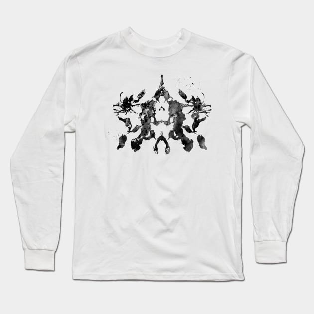 Rorschach inkblot test Long Sleeve T-Shirt by erzebeth